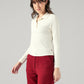 Women's Solid Slim Fit Ribbed Top - Side View