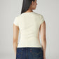 Women's Solid Slim Fit Ribbed Top - Back View