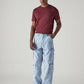 Men's 568 Light Blue Loose Fit Mid Rise Cargos - Styleshot View