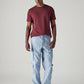 Men's 568 Light Blue Loose Fit Mid Rise Cargos - Front View