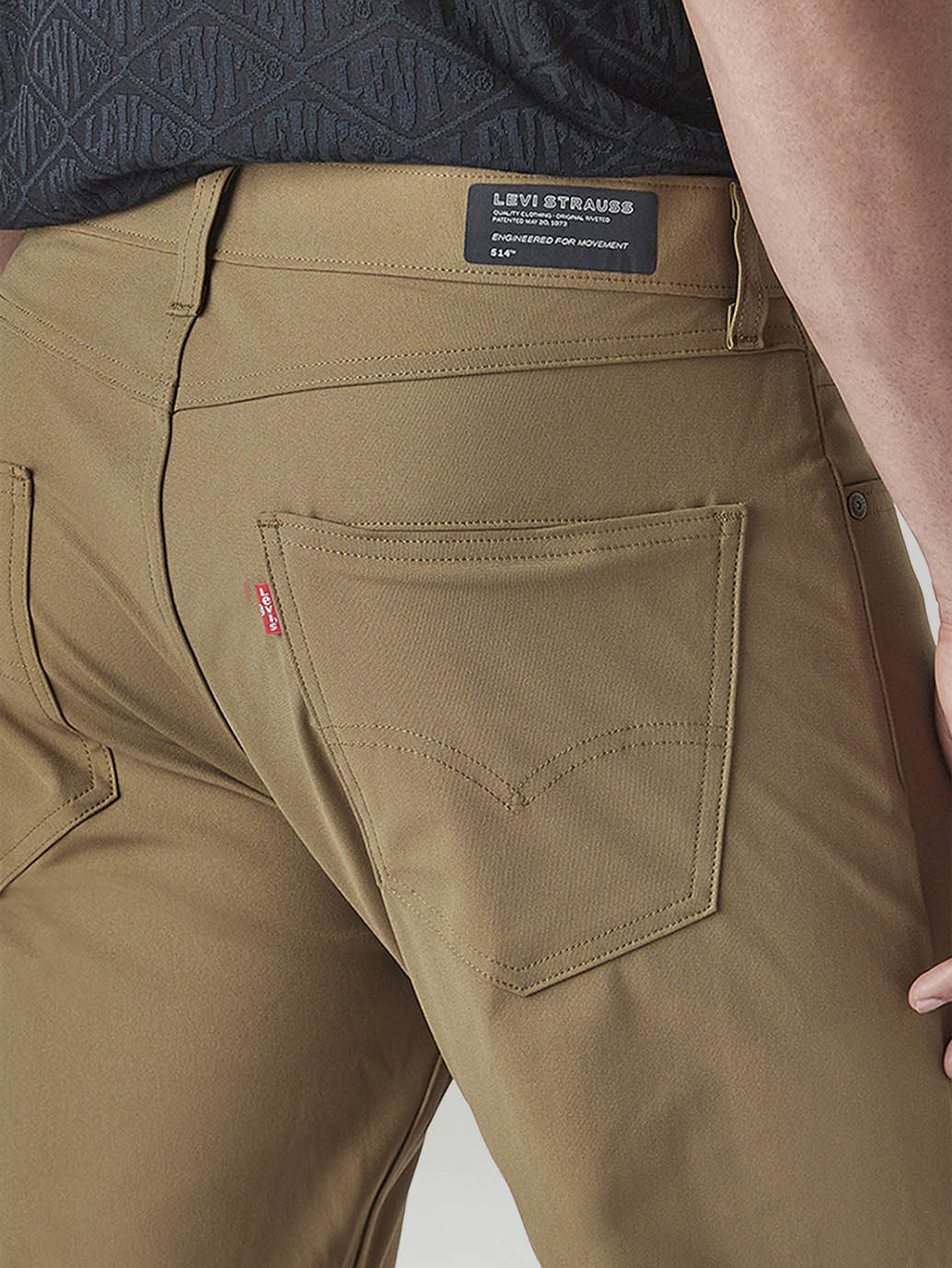 Men's 511 Khaki Slim Fit Mid Rise Chinos - Detail View