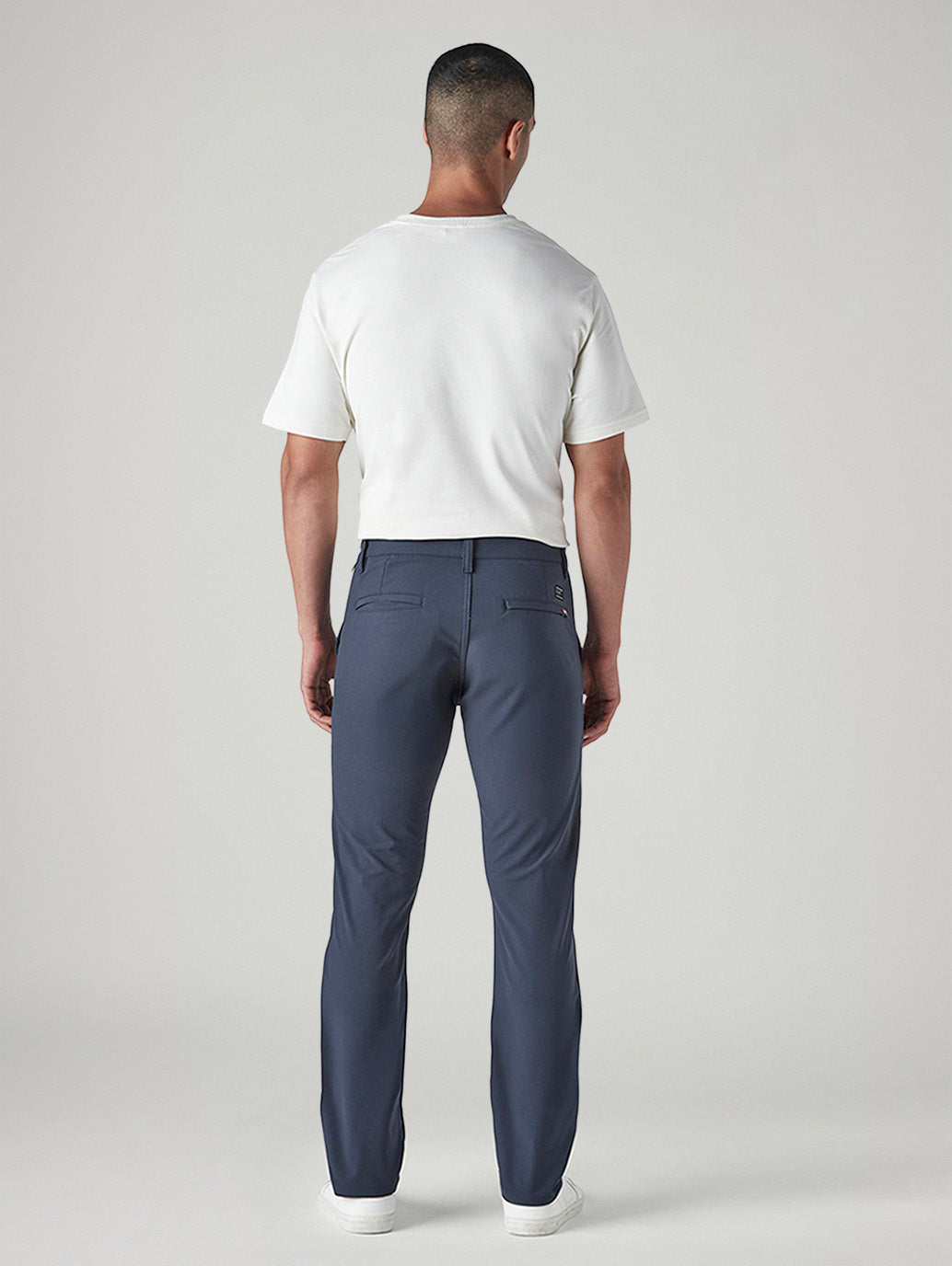 Men's 511 Blue Slim Fit Mid Rise Chinos - Back View