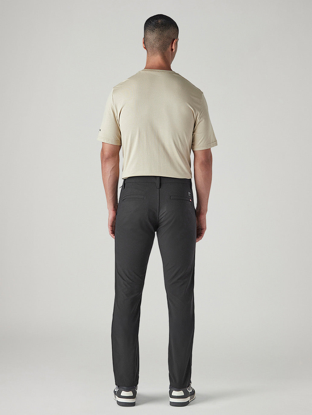 Men's 511 Black Slim Fit Mid Rise Chinos - Back View