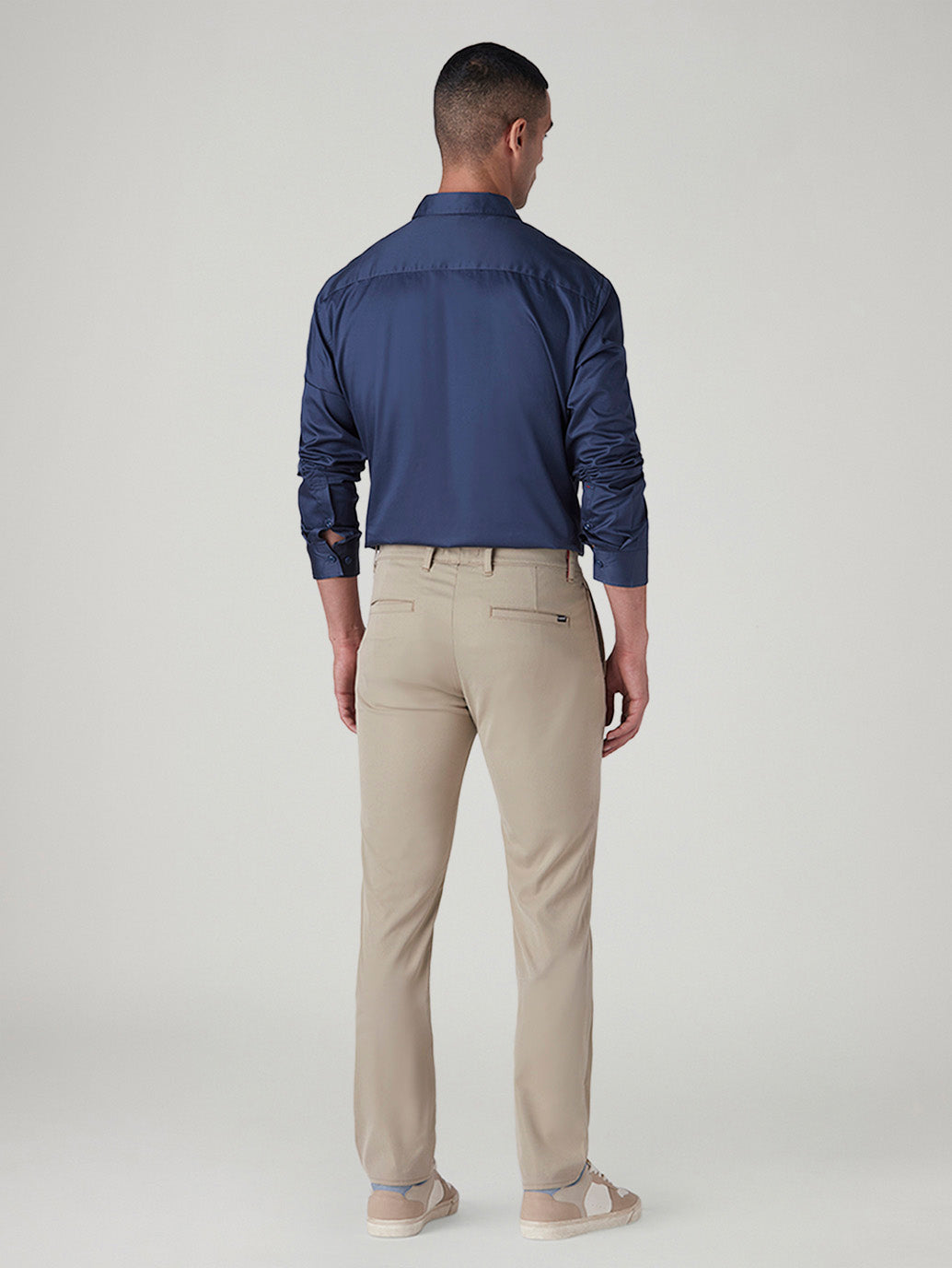 Men's 511 Beige Slim Fit Mid Rise Tech Pant Chinos - Back View