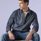 Men's Solid Regular Fit Redloop Denim Tech Jacket - 3838f567-8c69-47d6-a906-6895bd598b46 View