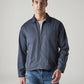 Men's Solid Regular Fit Redloop Denim Tech Jacket - Front View
