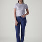 Women's Blue Ribcage Slim Fit High Rise Jeans - Front View