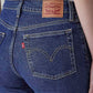 Women's Blue Ribcage Slim Fit High Rise Jeans - Detail View