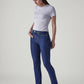 Women's Blue Ribcage Slim Fit High Rise Jeans - Side View