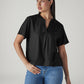 Women's Solid Regular Fit Poplin Top - Styleshot View