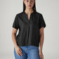 Women's Solid Regular Fit Poplin Top - Front View