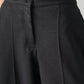 Women's 94 Black Baggy Fit Mid Rise Easy Trousers - Detailshot View