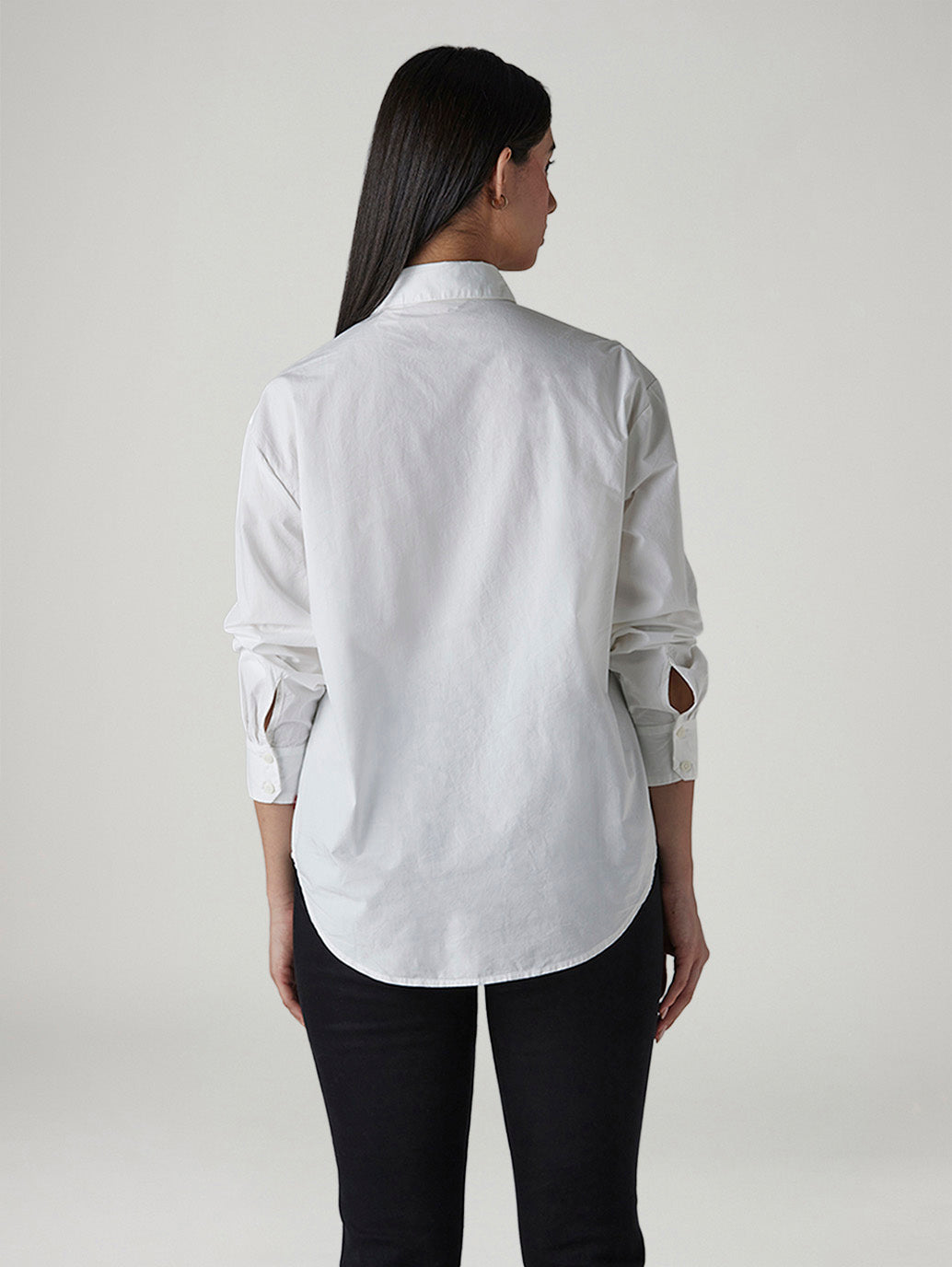 Women's Solid Relaxed Fit Fine Poplin Shirt - 20 View