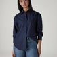 Women's Solid Relaxed Fit Poplin Shirt - 20 View