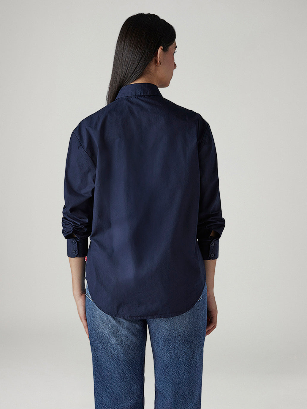Women's Solid Relaxed Fit Poplin Shirt - 20 View