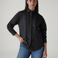 Women's Solid Relaxed Fit Poplin Shirt - Styleshot View