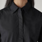 Women's Solid Relaxed Fit Poplin Shirt - Detail View