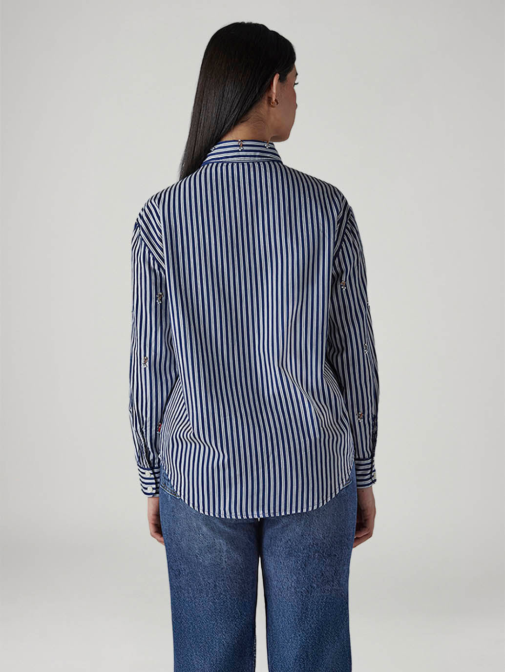 Women's Striped Relaxed Fit Shirt - 20 View