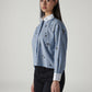 Women's Striped Embellished Relaxed Fit Shirt - Side View