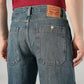 Men's Blue Baggy Fit Mid Rise Jeans - 20 View