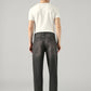 Men's Charcoal Grey Baggy Fit Mid Rise Jeans - Back View