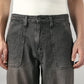 Men's Charcoal Grey Baggy Fit Mid Rise Jeans - 20 View