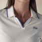 Women's Solid Off White Pique Polo T-shirt - f881dbf7-d759-4d16-ae87-1bab76415821 View