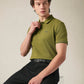Men's Cotton Poly Blend Slim Fit Pique Polo T-shirt - Styleshot View