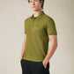 Men's Cotton Poly Blend Slim Fit Pique Polo T-shirt - Side View