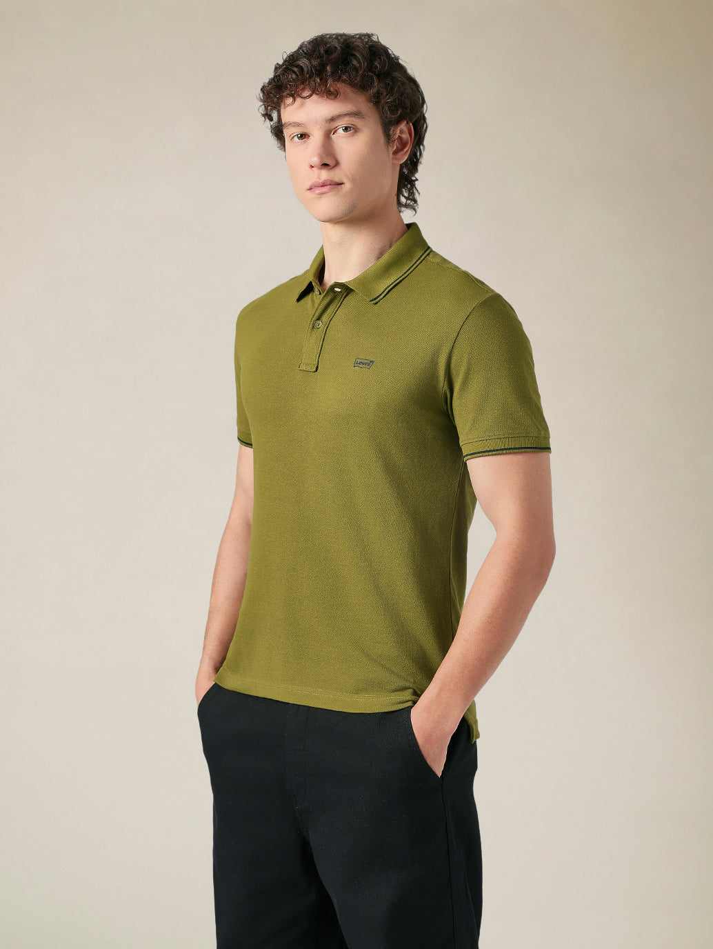 Men's Cotton Poly Blend Slim Fit Pique Polo T-shirt - 9aeac508-fdd1-401d-a39c-144465badf88 View