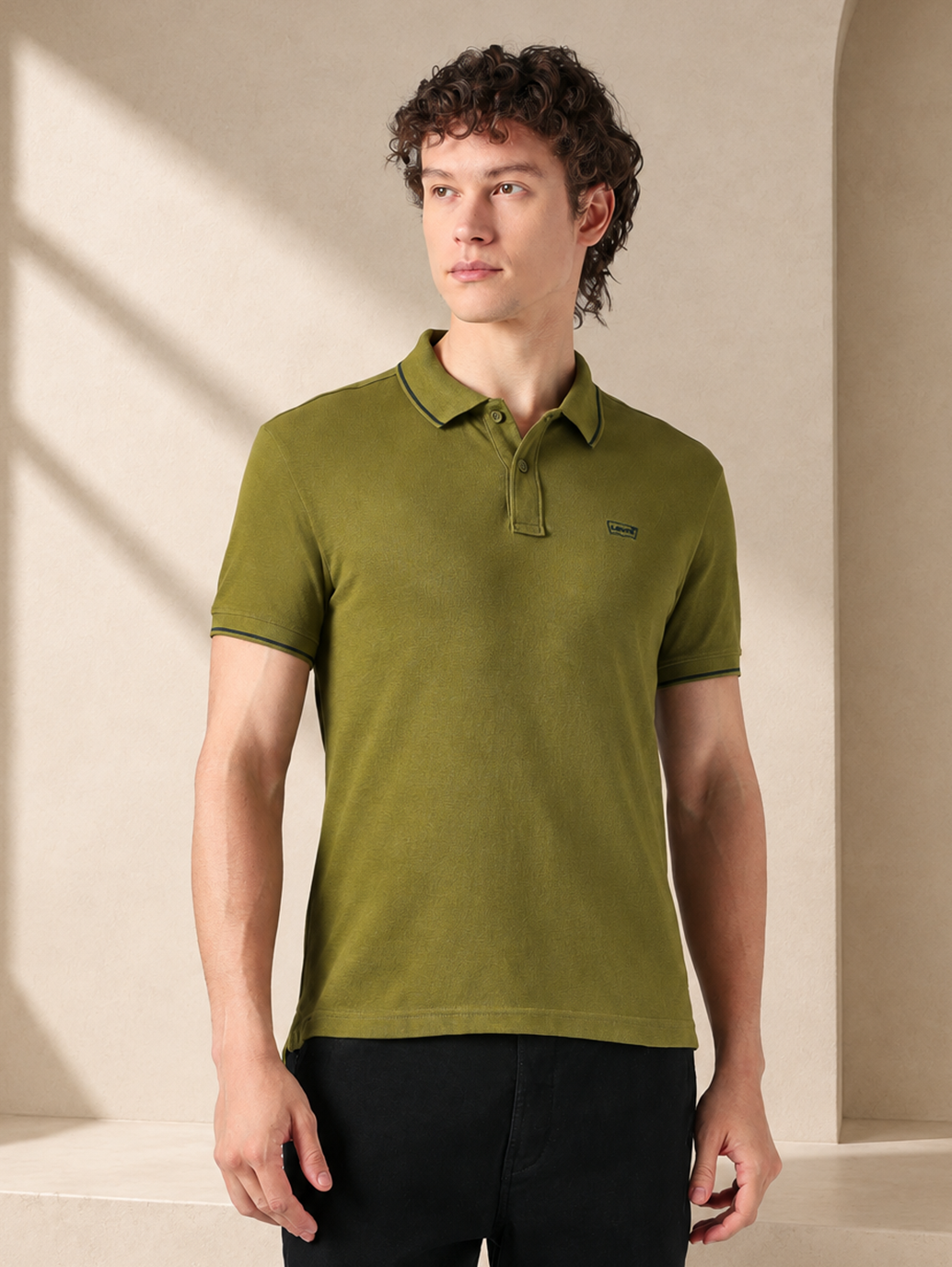 Men's Cotton Poly Blend Slim Fit Pique Polo T-shirt - Ai View