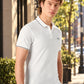 Men's Cotton Poly Blend Slim Fit Pique Polo T-shirt - Ai View