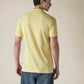 Men's Solid Yellow Slim Fit Pique Polo T-shirt - d6d053ab-400f-4838-a2b9-ba7c18ad94d3 View