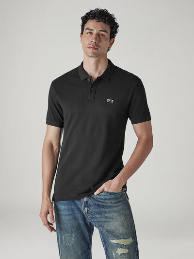 levi's Men's Solid Black Slim Fit Pique Polo T-shirt-picture-23