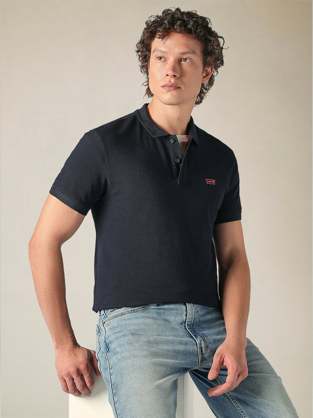 Men's Cotton Slim Fit Solid Pique Polo T shirt - Styleshot View