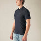 Men's Cotton Slim Fit Solid Pique Polo T shirt - Side View