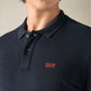 Men's Cotton Slim Fit Solid Pique Polo T shirt - Detailshot View