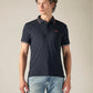 Men's Cotton Slim Fit Solid Pique Polo T shirt - Front View