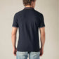 Men's Cotton Slim Fit Solid Pique Polo T shirt - Back View
