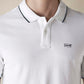 Men's Solid White Slim Fit Pique Polo T-shirt - ae526831-5d47-4386-93df-2166733cdbf5 View