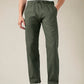 Men's Relaxed Straight Fit Cotton Mid Rise Chinos - Front View