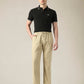 Men's Beige Relaxed Straight Fit Mid Rise Chinos - Front View