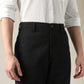 Men's Black Wide Leg Fit Mid Rise Chinos - Detail View