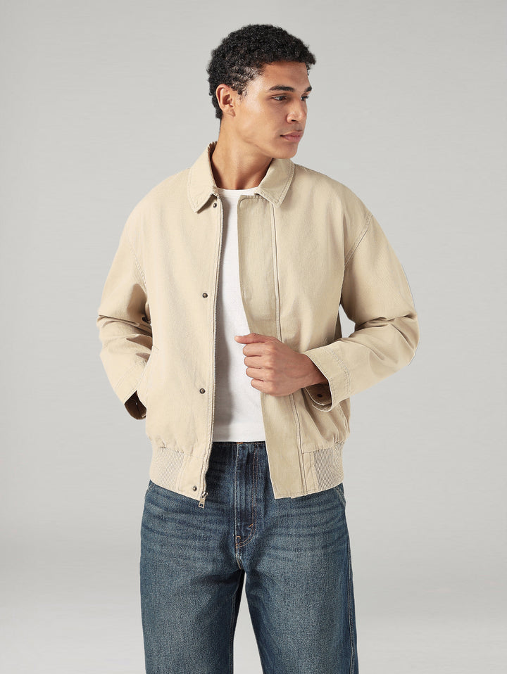 Men's Solid Relaxed Fit Jacket