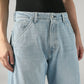 Men's Blue Baggy Barrel Fit Mid Rise Cinch Jeans - 20 View
