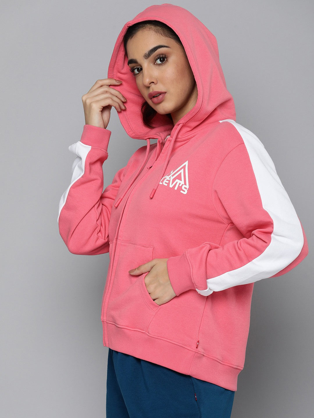 Women's Colorblock Hooded Sweatshirt