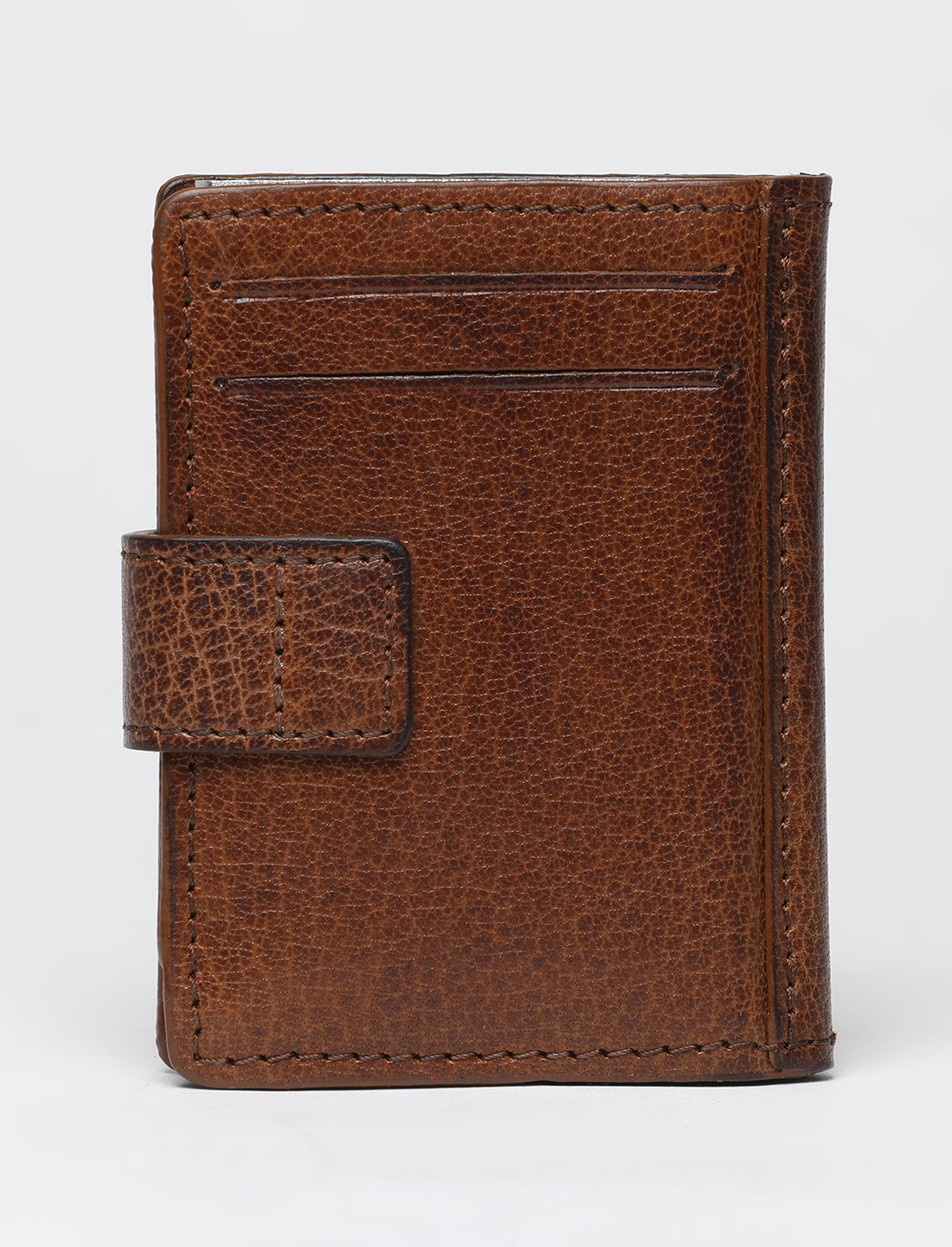 Men's Tan Solid Card Holder - 053A8218 View