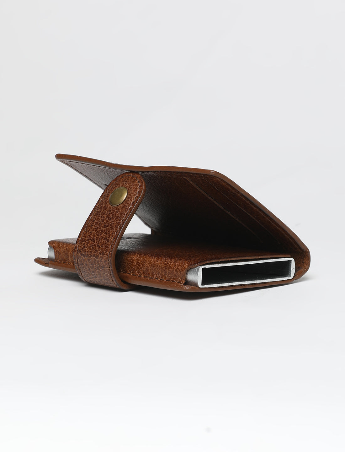 Men's Tan Solid Card Holder - 053A8223 View