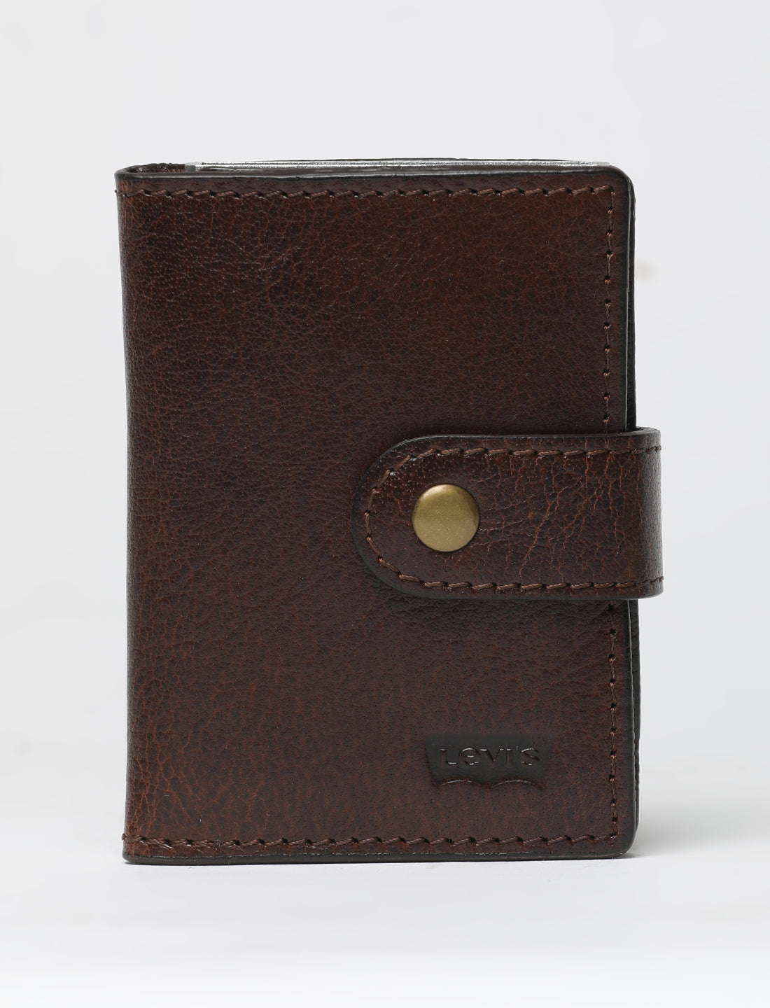 Men's Brown Solid Card Holder - 053A8225 View