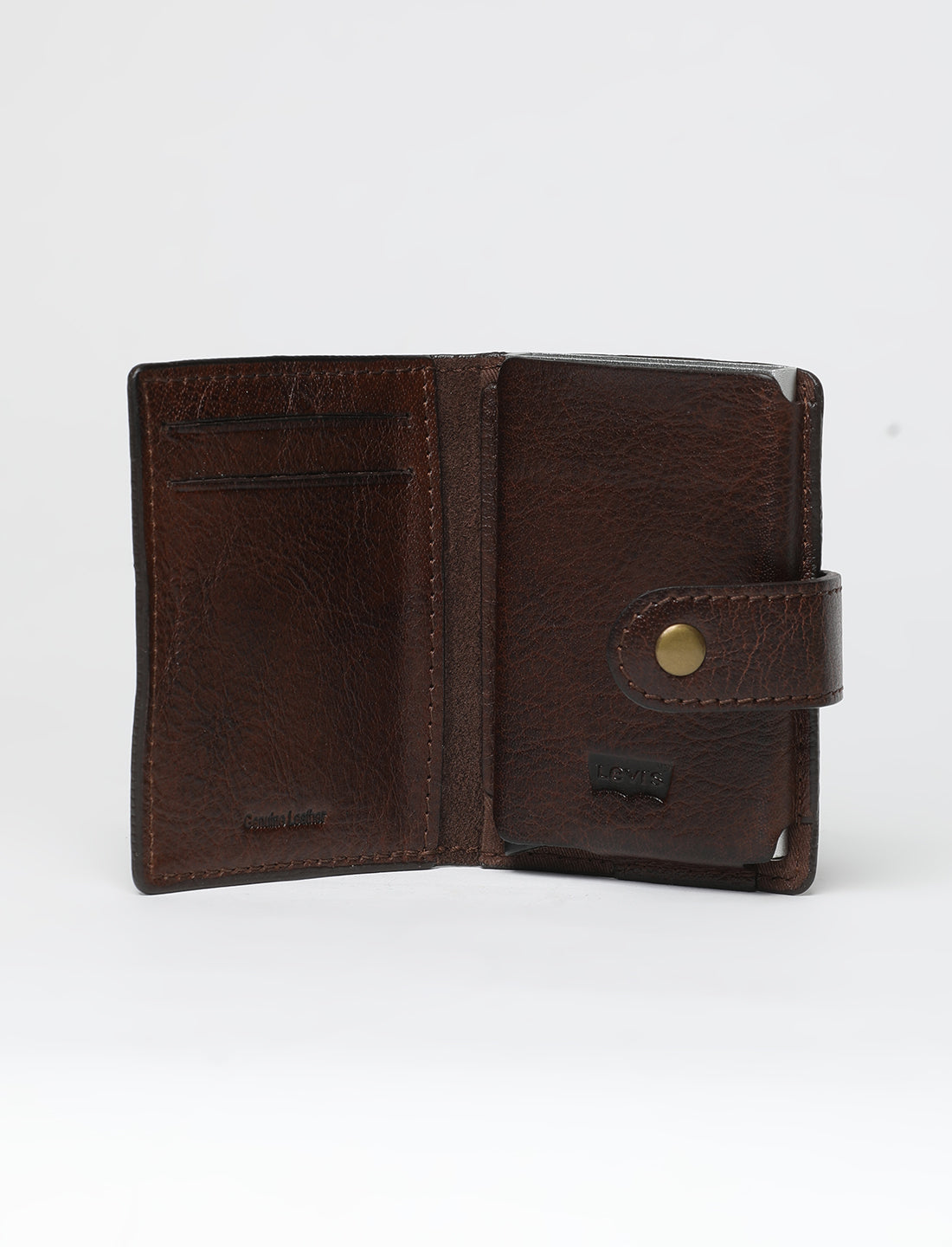 Men's Brown Solid Card Holder - 053A8234 View